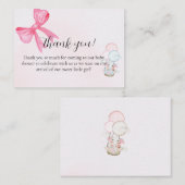 Baby Shower Thank You Card Design ノートカード (正面/裏面)