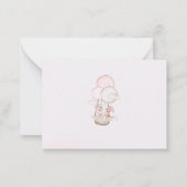 Baby Shower Thank You Card Design ノートカード (裏面)