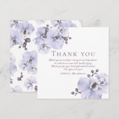 Baby Shower Thank You Card - Floral Appreciation サンキューカード (正面/裏面)