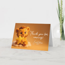 Baby Shower Thank You Card – Little Lion & Star サンキューカード