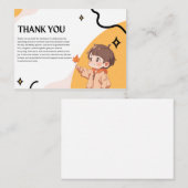 Baby shower Thank you cards ノートカード (正面/裏面)