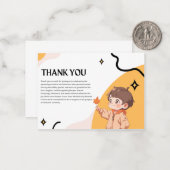 Baby shower Thank you cards ノートカード (正面/裏面インサイチュ)