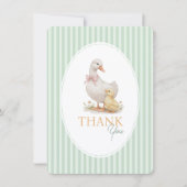 Baby Shower Thank You Cards Goose and Gosling. サンキューカード (正面)