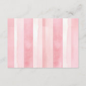 Baby Shower Thank You Coquette Croissant サンキューカード (裏面)