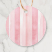 Baby Shower Thank You Favor Coquette Croissant フェイバータグ (裏面)