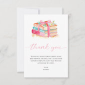 Baby Shower Thank You New Chapter Begins Photo QR サンキューカード (正面)