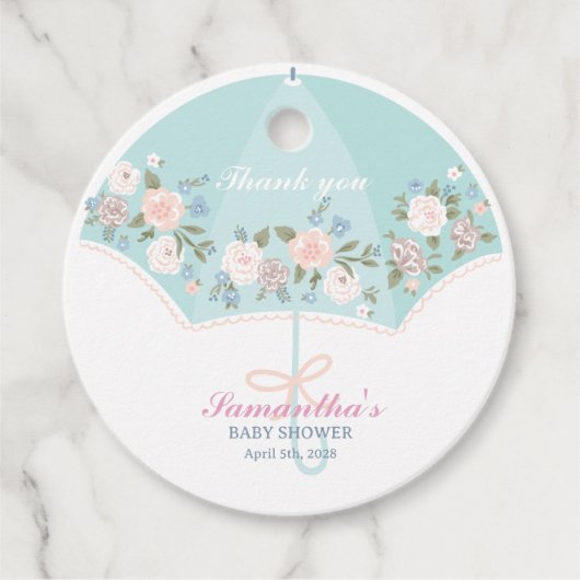 Baby Shower Thank you Tag フェイバータグ (正面)