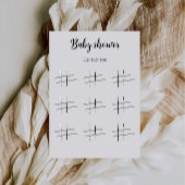 Baby Shower Tic Tac Toe Game Printable, 招待状