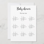 Baby Shower Tic Tac Toe Game Printable, 招待状 (正面)