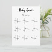 Baby Shower Tic Tac Toe Game Printable, 招待状 (スタンド正面)