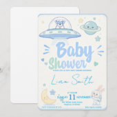 Baby Shower -UFO Pets- 招待状 (正面/裏面)
