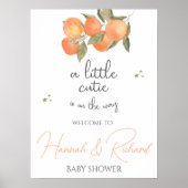 Baby Shower Welcome Sign ポスター (正面)
