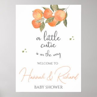 Baby Shower Welcome Sign ポスター