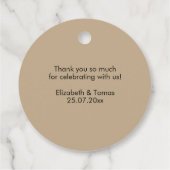 Baby Shower with Boho Rainbow Theme フェイバータグ (裏面)