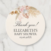 Baby Shower with Boho Rainbow Theme フェイバータグ (正面)