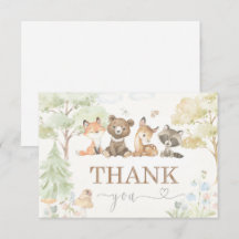 Baby Shower Woodland Animalsありがとうございました