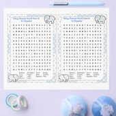 Baby Shower word search Spanish チラシ (シングル)
