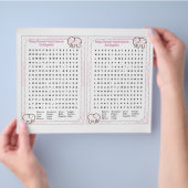 Baby Shower word search Spanish チラシ (手)