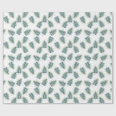 Baby Shower Wrapping Paper Fern Pattern Dinosaur ラッピングペーパー (フラット)