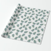 Baby Shower Wrapping Paper Fern Pattern Dinosaur ラッピングペーパー (アンロールド)