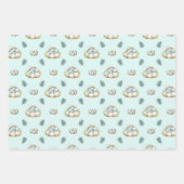 Baby Shower Wrapping Paper Set Dinosaur Dino Mite  ラッピングペーパーシート (正面2)