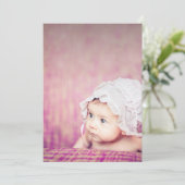 Baby Sip & See Thank You Birth Announcement 招待状 (スタンド正面)