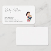  baby sitter services  business card 名刺 (正面/裏面)