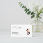  baby sitter services  business card 名刺 (スタンド正面)