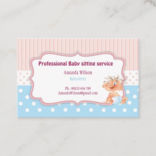 Baby sitters, Business card  名刺 (正面)