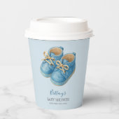 Baby Sneakers Minimalist Baby Shower  紙コップ (正面)