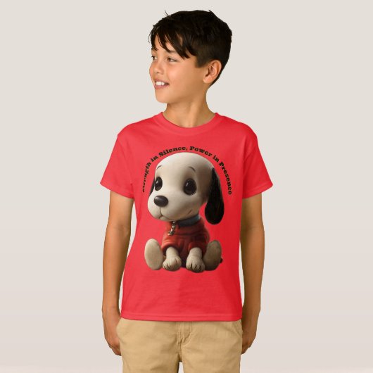 Baby Snoopy–Strength in Silence, Power in Presence Tシャツ (正面フル)