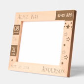 Baby Statistic Stars  レーザー彫刻フレーム (左)