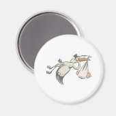 Baby Storch Klapperstorch stork マグネット (正面/裏面)