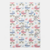 Baby Stroller Elephant Kitchen Hand Towel  キッチンタオル (縦)