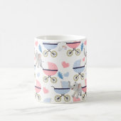 Baby Stroller Twins Elephant Hearts Coffee Mugs  コーヒーマグカップ (中央)