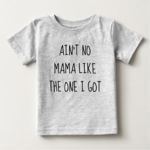 Baby T-Shirtママはありません ベビーTシャツ