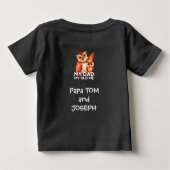 Baby T-Shirt : My Dad My Old Me (black) ベビーTシャツ (裏面)