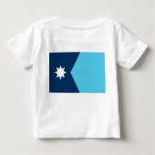 Baby T-Shirt with Flag of Minnesota, USA ベビーTシャツ (裏面)