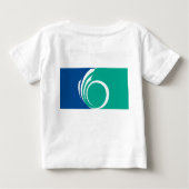 Baby T-Shirt with Flag of Ottawa, Canada ベビーTシャツ (裏面)
