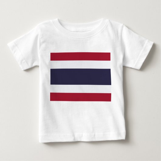 Baby T-Shirt with Flag of Thailand ベビーTシャツ (正面)