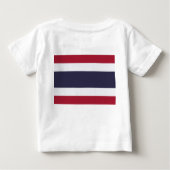 Baby T-Shirt with Flag of Thailand ベビーTシャツ (裏面)