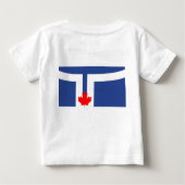 Baby T-Shirt with Flag of Toronto ベビーTシャツ (裏面)