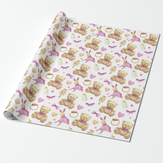 Baby themed wrapping paper ラッピングペーパー (アンロールド)