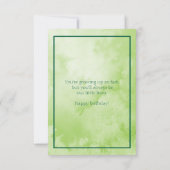 Baby Tiger Happy Birthday Special Grandson カード (裏面)