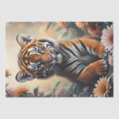 Baby tiger in the wildflowers v4 薄葉紙 (正面)