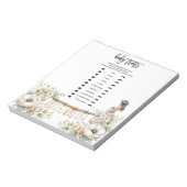 Baby Traits Baby Shower Game ノートパッド (回転)