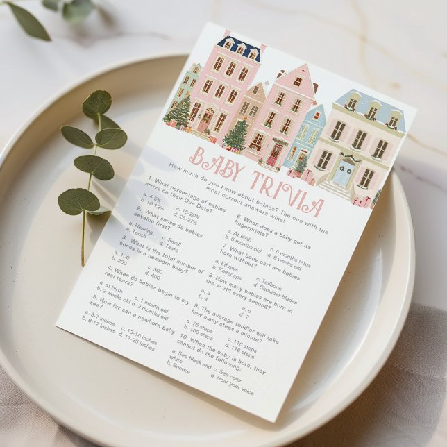 Baby Trivia Christmas Village Baby shower game (クリエイターアップロード済み)