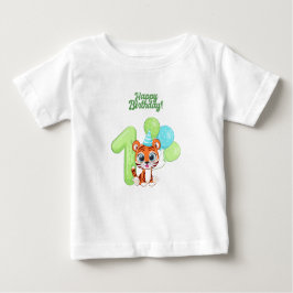 Baby Tshirt - First Birthday Baby ベビーTシャツ