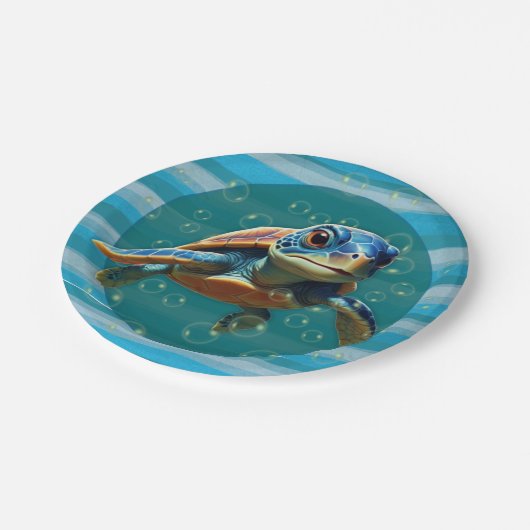 Baby Turtle Paper Plate ペーパープレート (アングル)