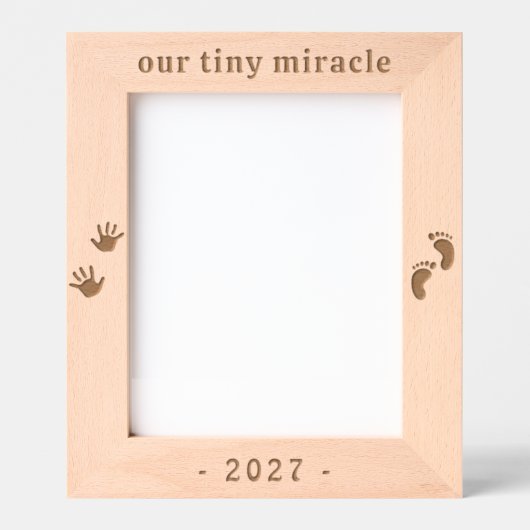 Baby Ultrasound New Parents Gift レーザー彫刻フレーム (正面)